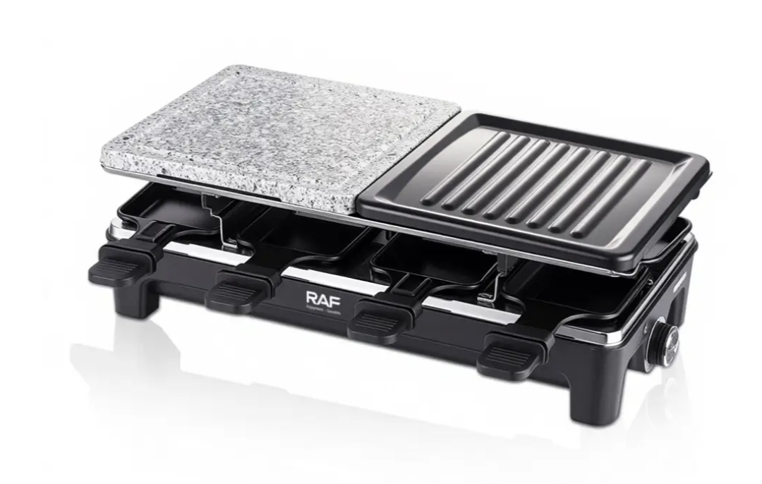 Раклетница-гриль RAF R.5425 для кухни ∙ Гриль электрический RAF R.5425 прижимной с антипригарным покрытием