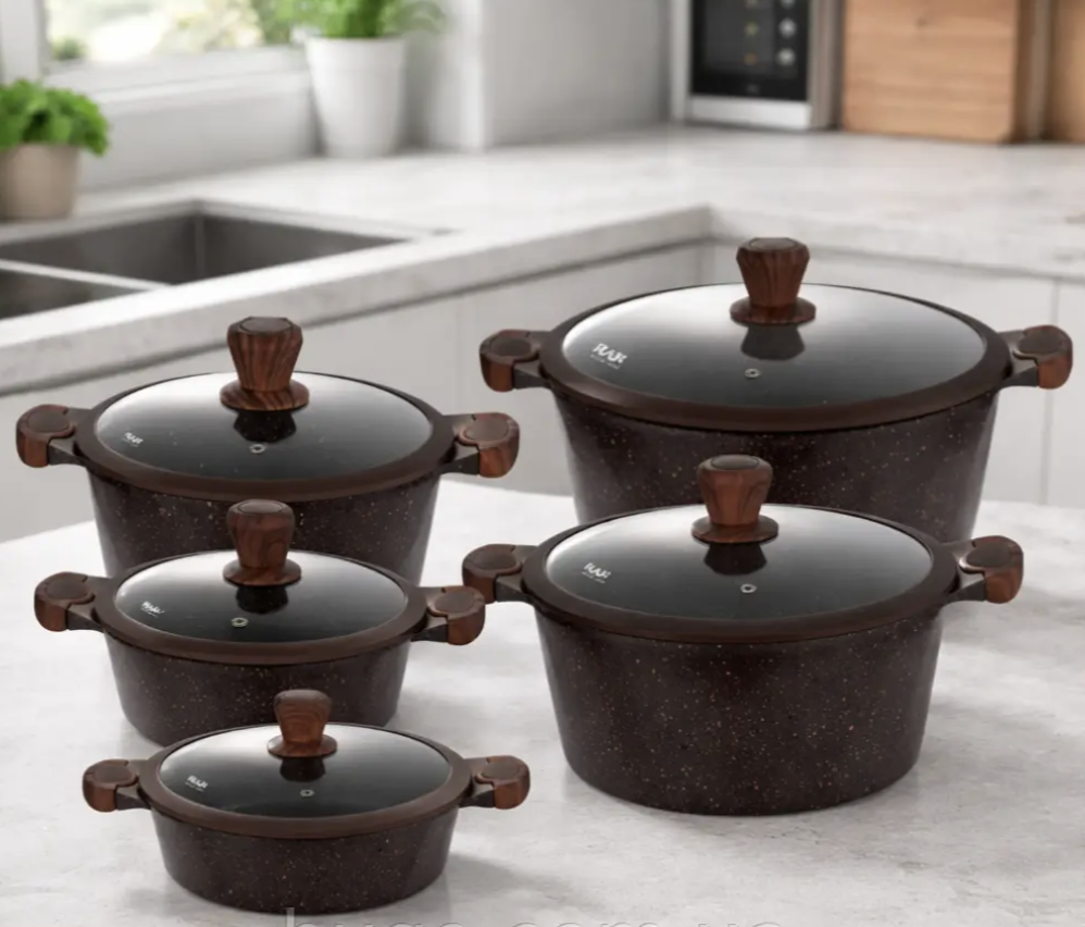 Набір каструль RAF R.80004 5 в 1 з гранітним антипригарним покриттям - мініатюра 7