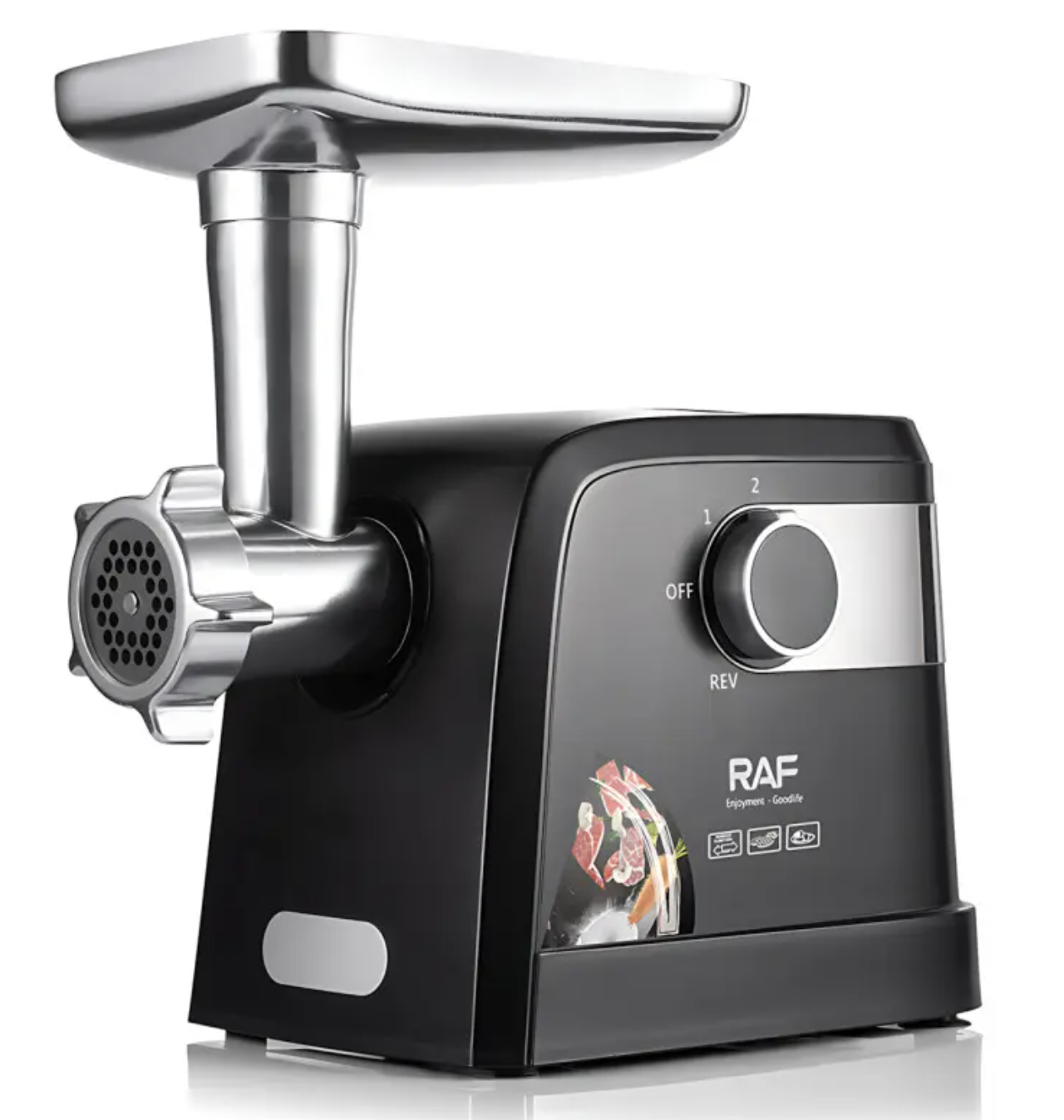 Електрична м'ясорубка RAF R.3362 з реверсом і насадкою для ковбас - мініатюра 8