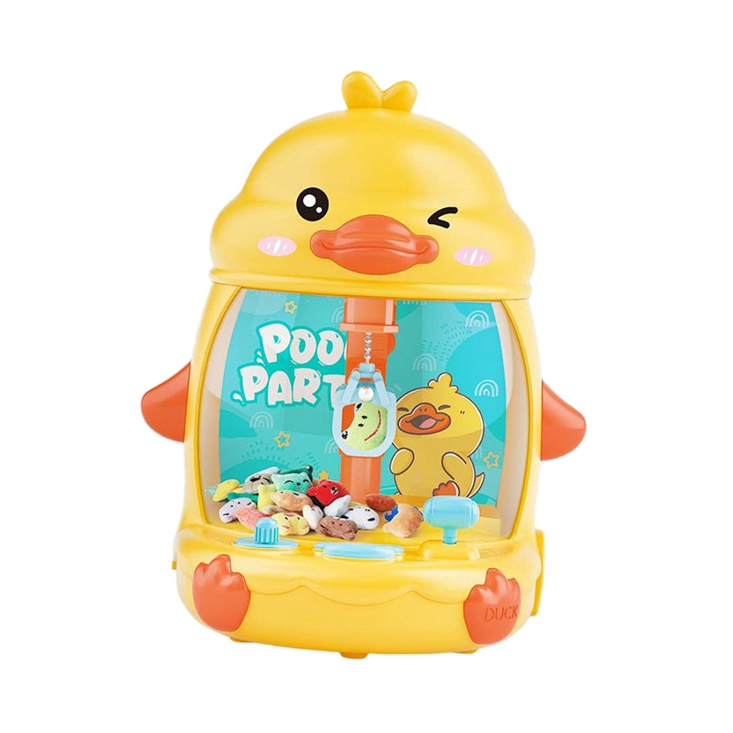 Дитячий ігровий автомат з краном для лову іграшок Цыпленок ∙ Призовий вендинговий автомат з іграшками Цыпленок