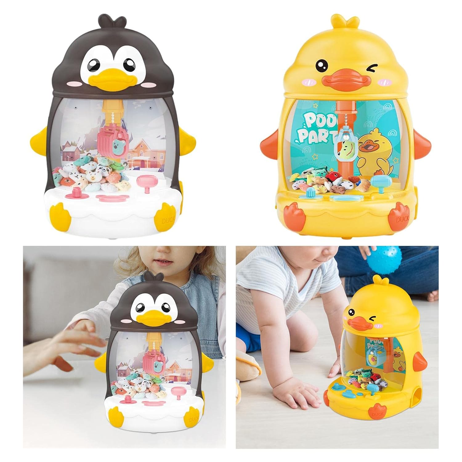 Дитячий автомат з краном Пінгвін для лову м'яких іграшок - мініатюра 9