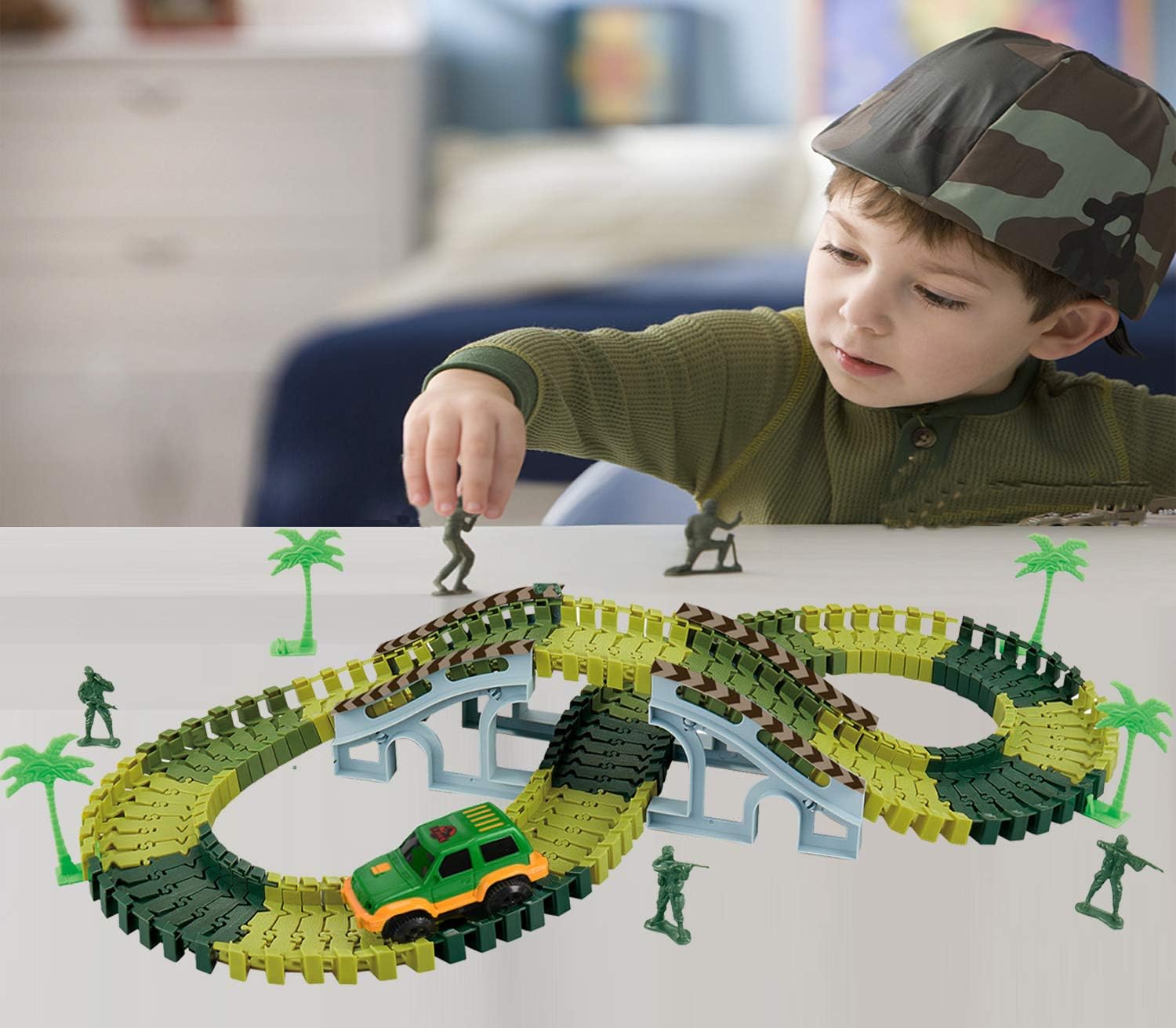 Дитячий автотрек Dinosaur 1906 на 192 деталі з динозаврами - мініатюра 3