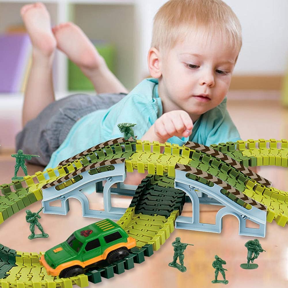 Дитячий автотрек Dinosaur 1906 на 192 деталі з динозаврами - мініатюра 7