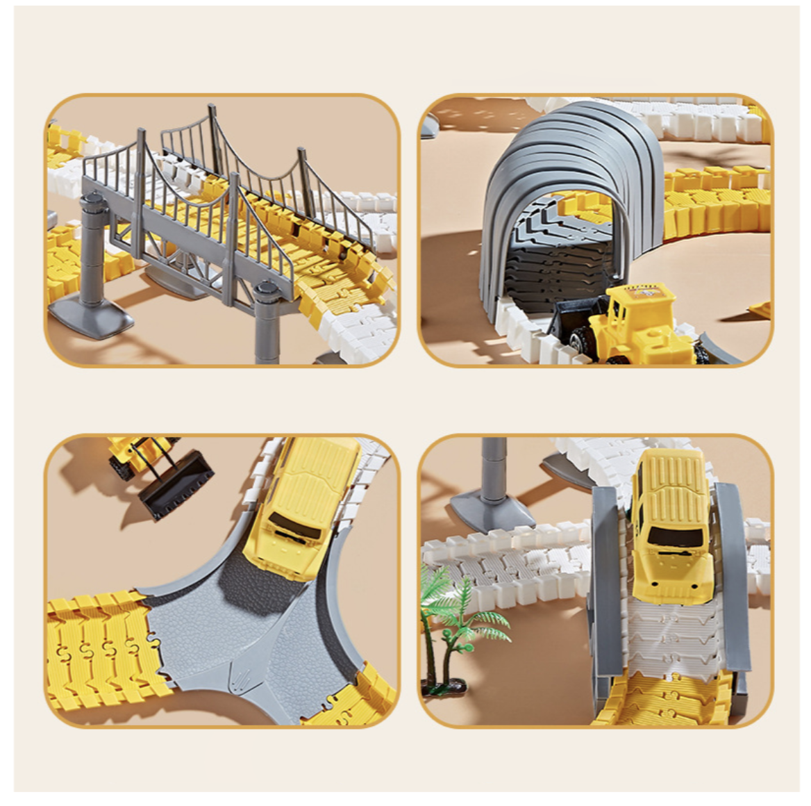 Дитячий автотрек City Truck 2031 на 255 деталей з машинками - мініатюра 6