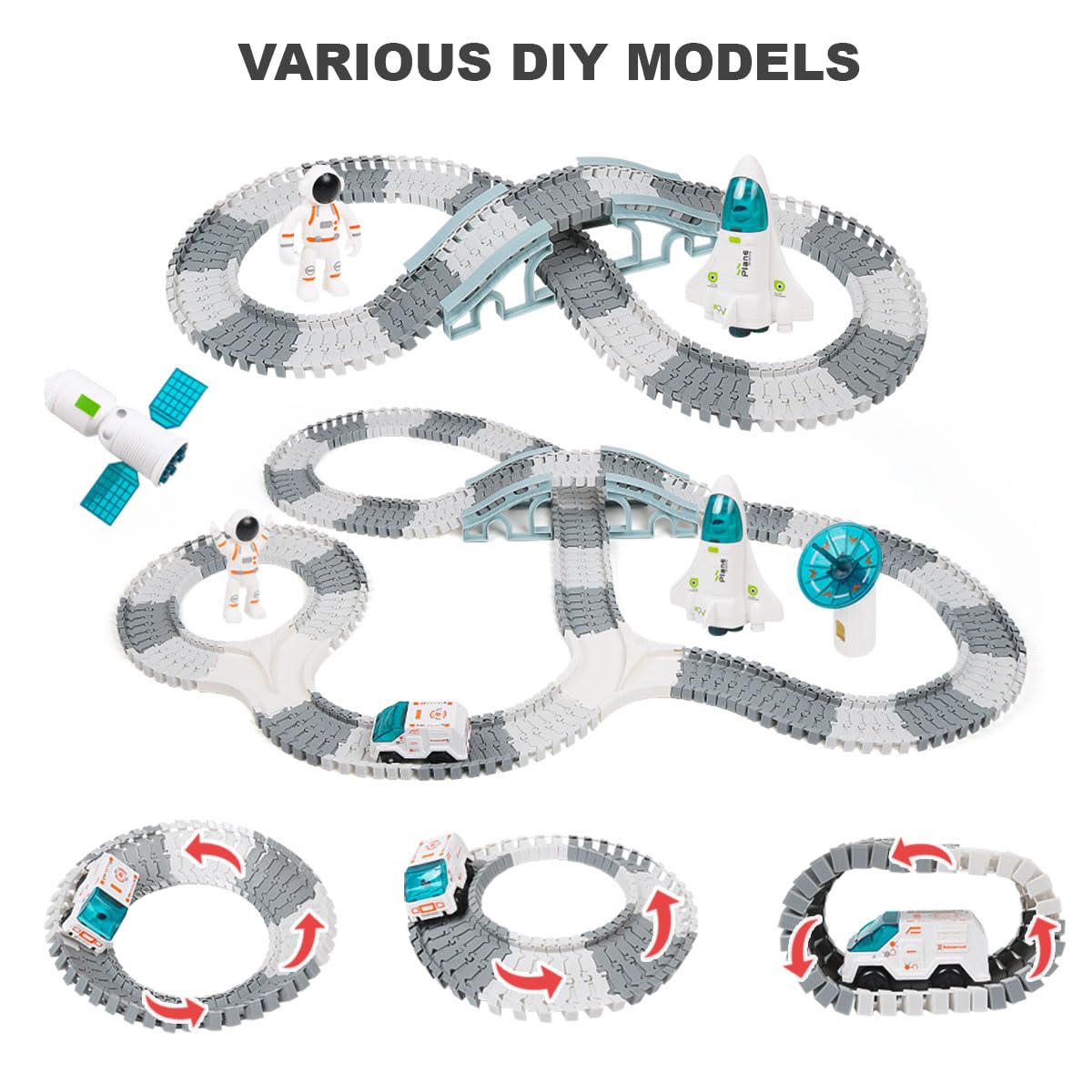 Дитячий автотрек Space Explore 2052 на 332 деталі - мініатюра 2