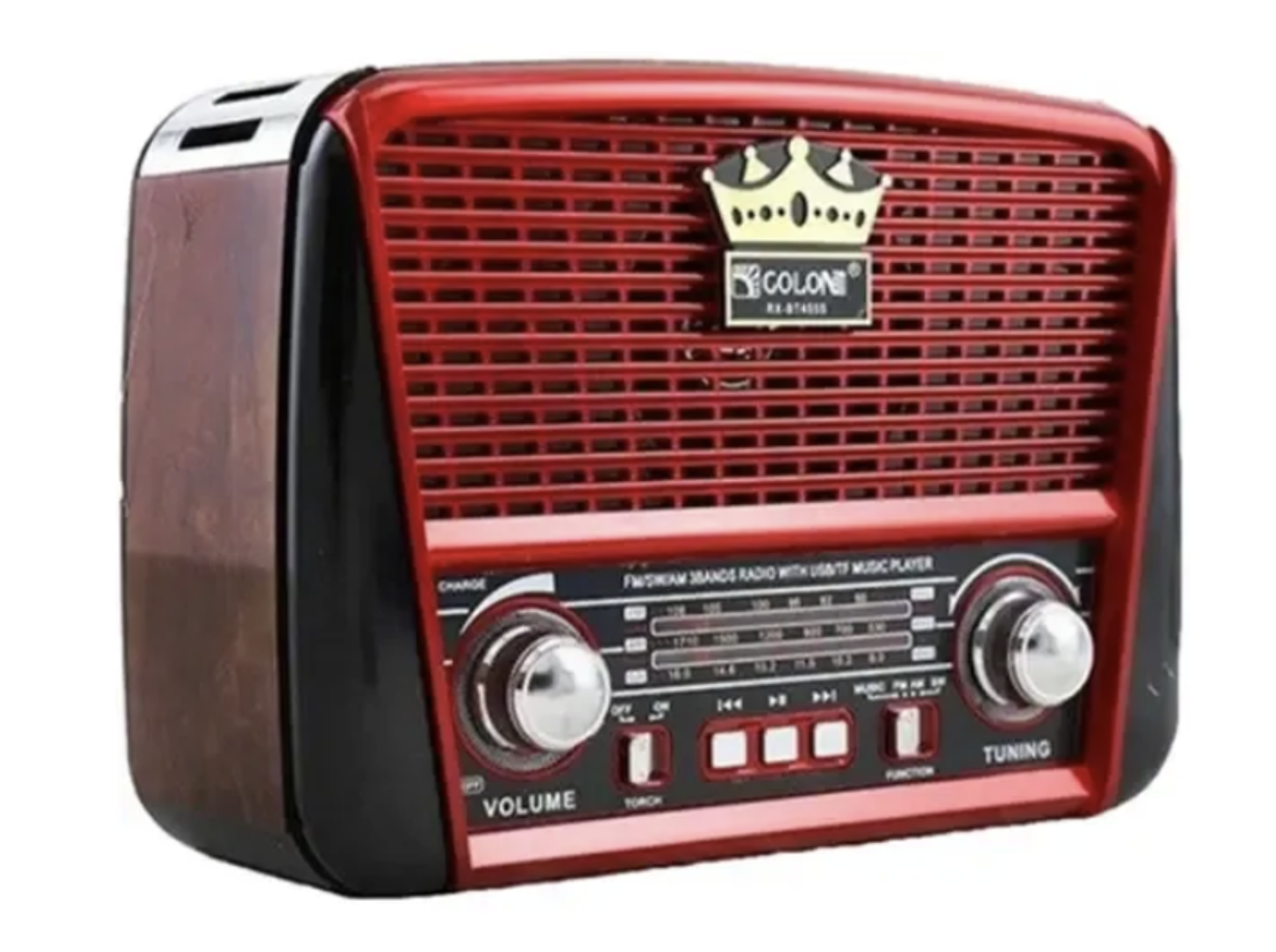 Радіоприймач GOLON RX-BT455S Solar USB із сонячною батареєю ∙ Портативна радіоколонка GOLON RX-BT455S Solar USB для дому