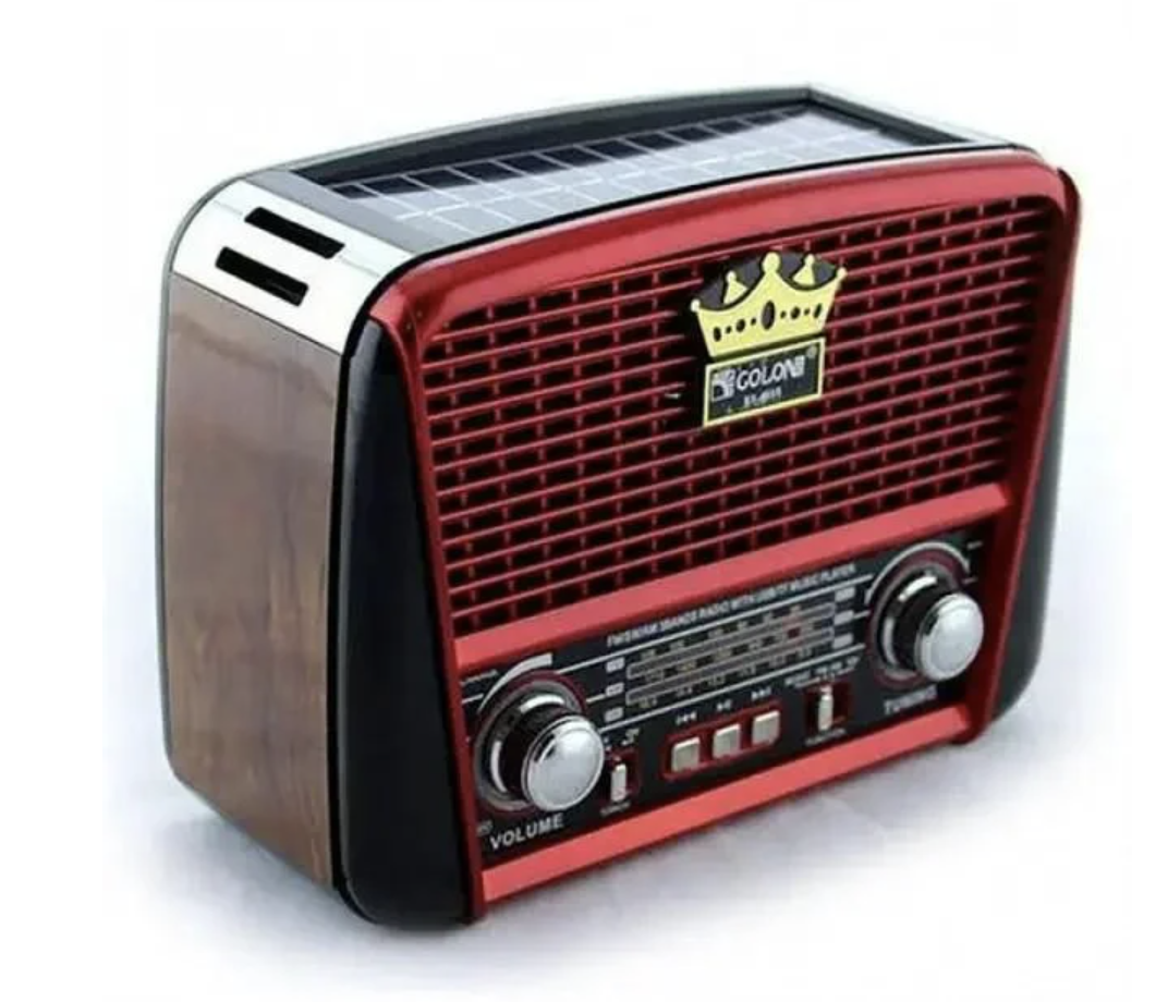 Радіоприймач GOLON RX-BT455S Solar USB з ліхтариком - мініатюра 6
