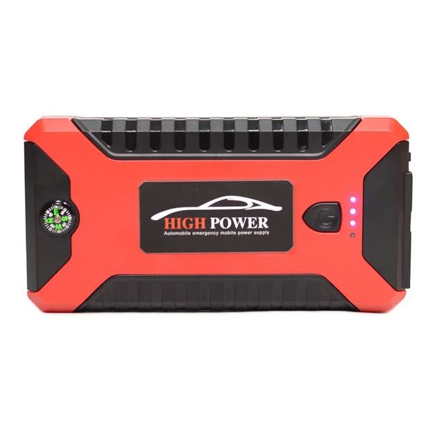 Пускозарядний пристрій червоний JUMP STARTER JX27 WITH PUMP 99800 мАг - мініатюра 2