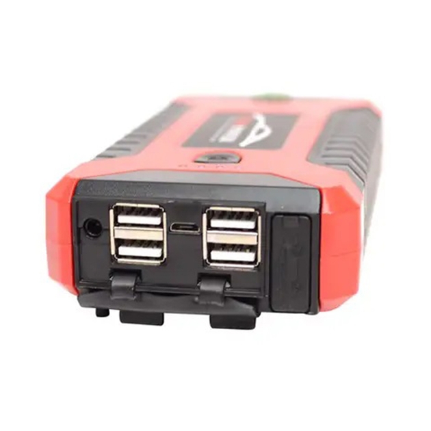 Пускозарядний пристрій червоний JUMP STARTER JX27 WITH PUMP 99800 мАг - мініатюра 3