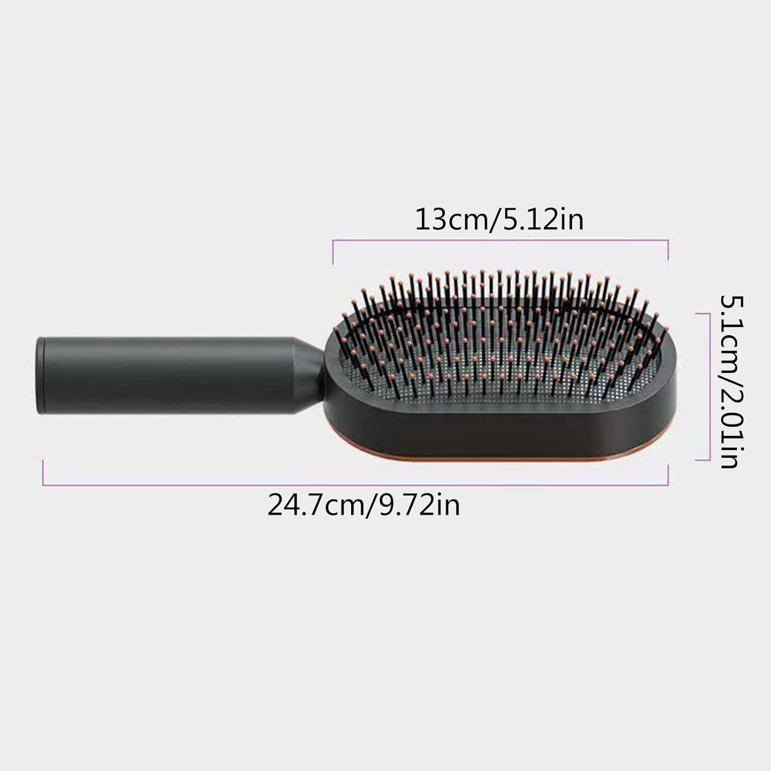 Масажний гребінець 3D Central Hollow Cushion Comb для волосся - мініатюра 7
