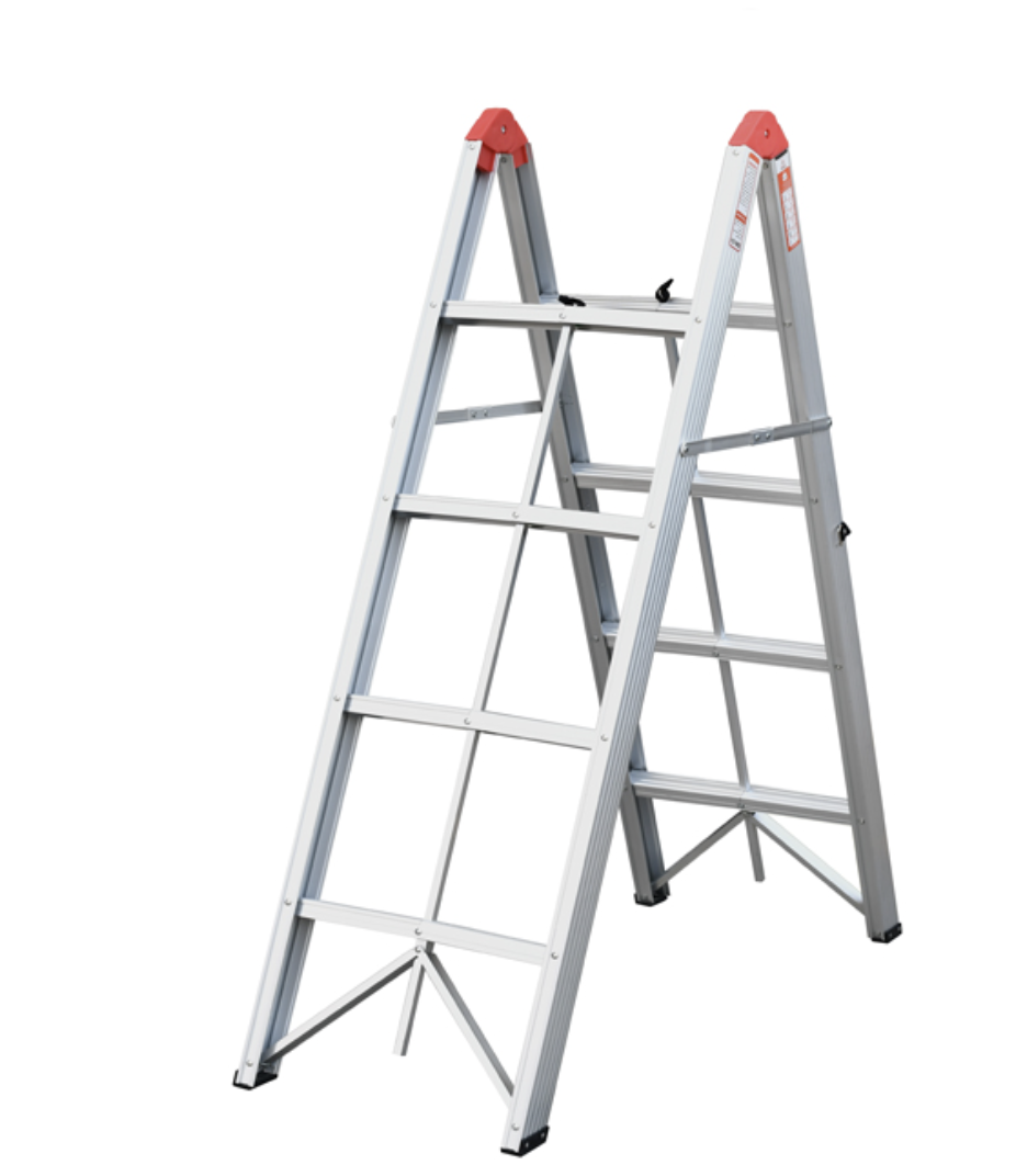 Алюмінієва драбина-стрем’янка JDT1020S05 ∙ Складна портативна 4-ступенева драбина JDT1020S05