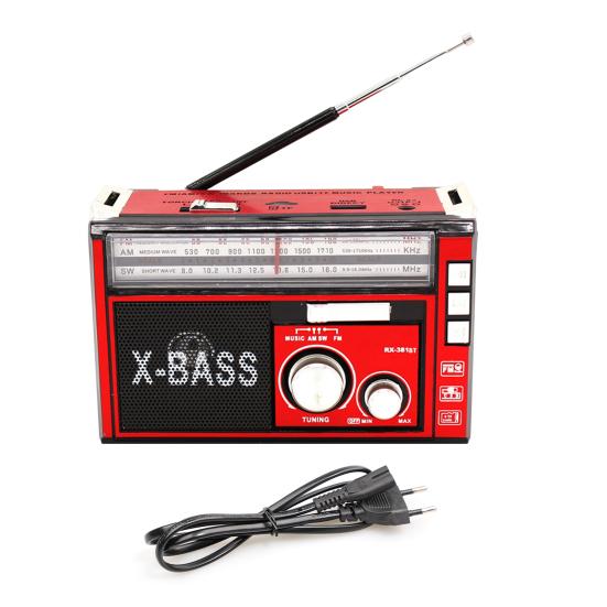 Радіоприймач GOLON RX-382 з USB, SD і LED-ліхтариком для дому, дачі та відключень світла - мініатюра 4