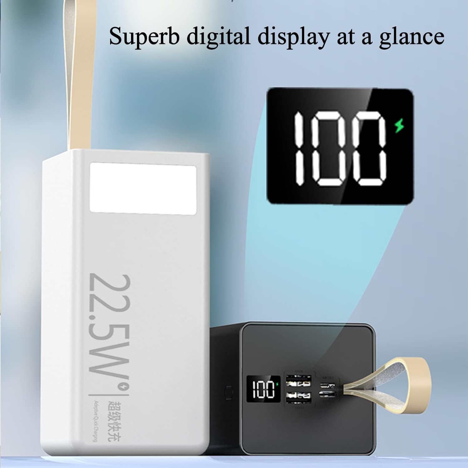 Power Bank UNITECH U86A 50000 mAh 22.5W для швидкої зарядки в поїздках і щоденному русі - мініатюра 4