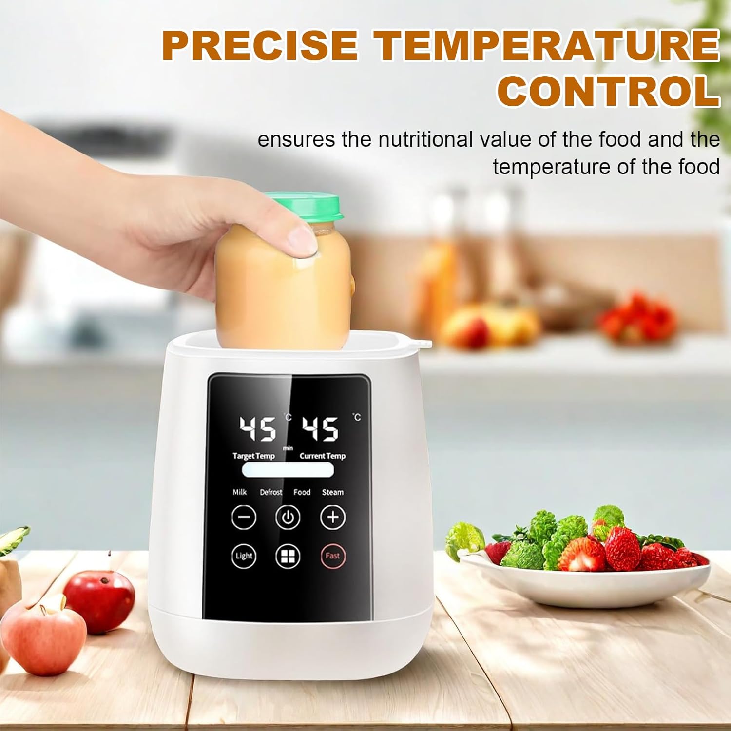 Портативний стерилізатор-підігрівач 8 в 1 для дитячих пляшечок з USB і акумулятором - мініатюра 7