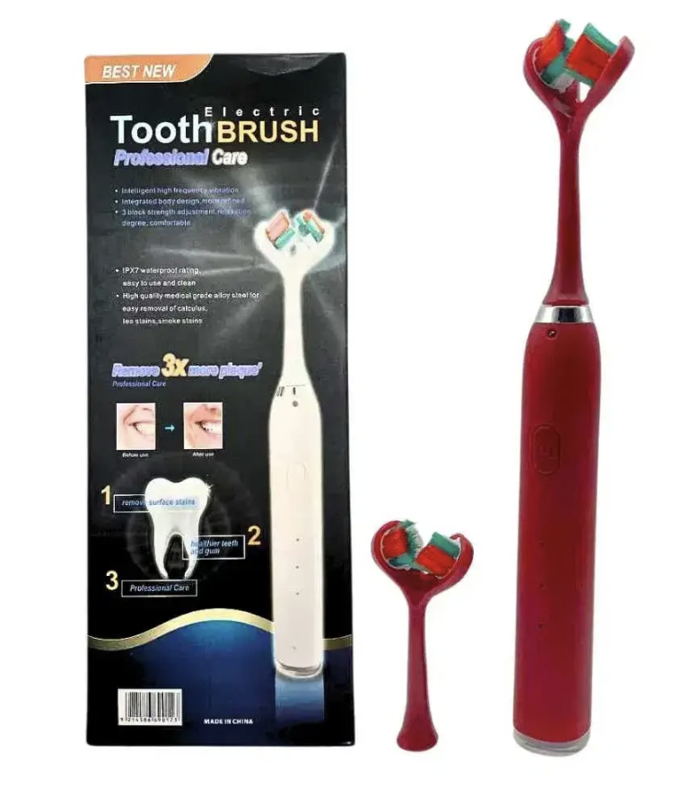 Акумуляторна зубна щітка Best New з 3 режимами, IPX7 і двома насадками для щоденного догляду - мініатюра 2