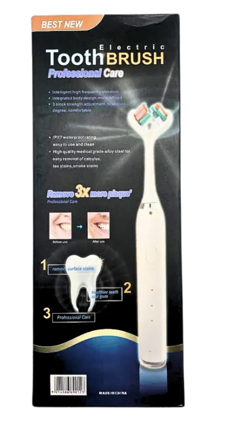 Акумуляторна зубна щітка Best New з 3 режимами, IPX7 і двома насадками для щоденного догляду - мініатюра 6