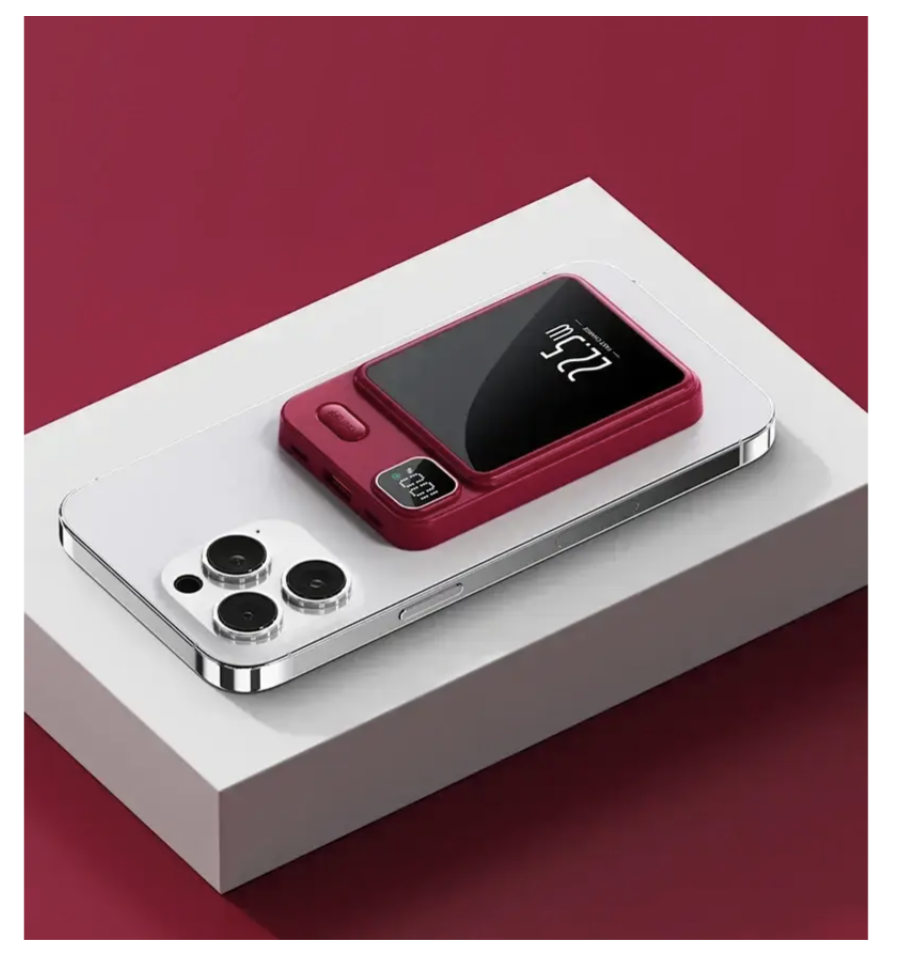 Magnetic Power Bank 90000 mAh 22.5W з бездротовою зарядкою і магнітним кріпленням - мініатюра 6