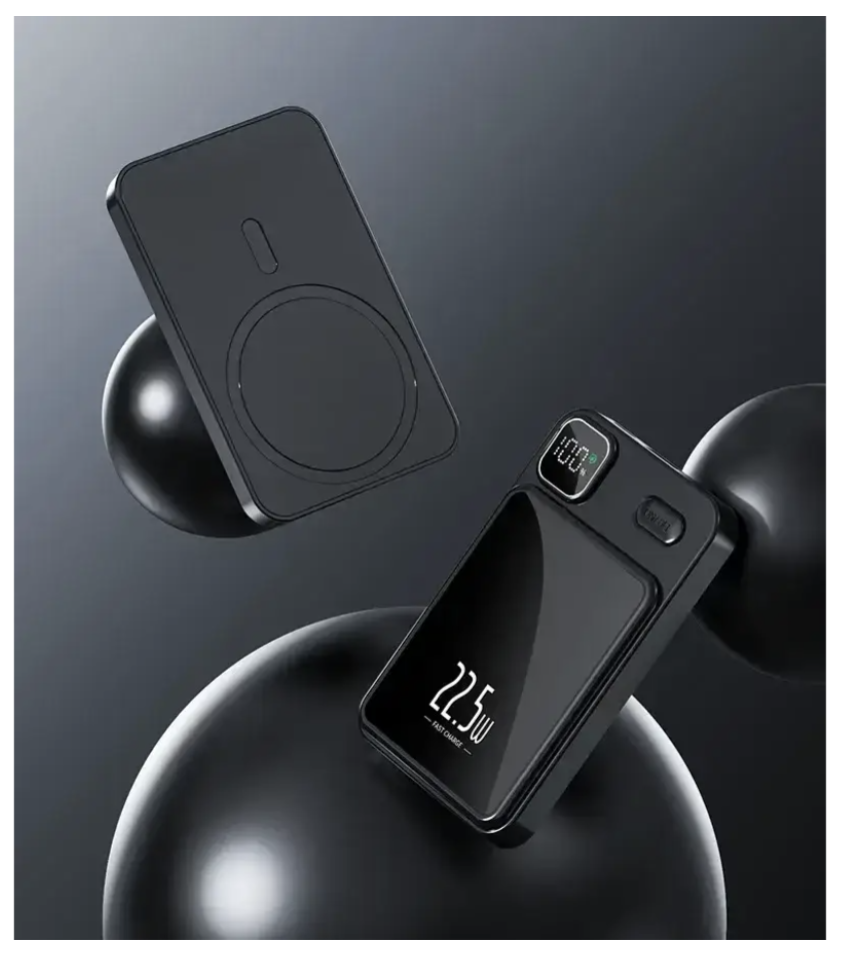 Magnetic Power Bank 90000 mAh 22.5W з бездротовою зарядкою і магнітним кріпленням - мініатюра 7