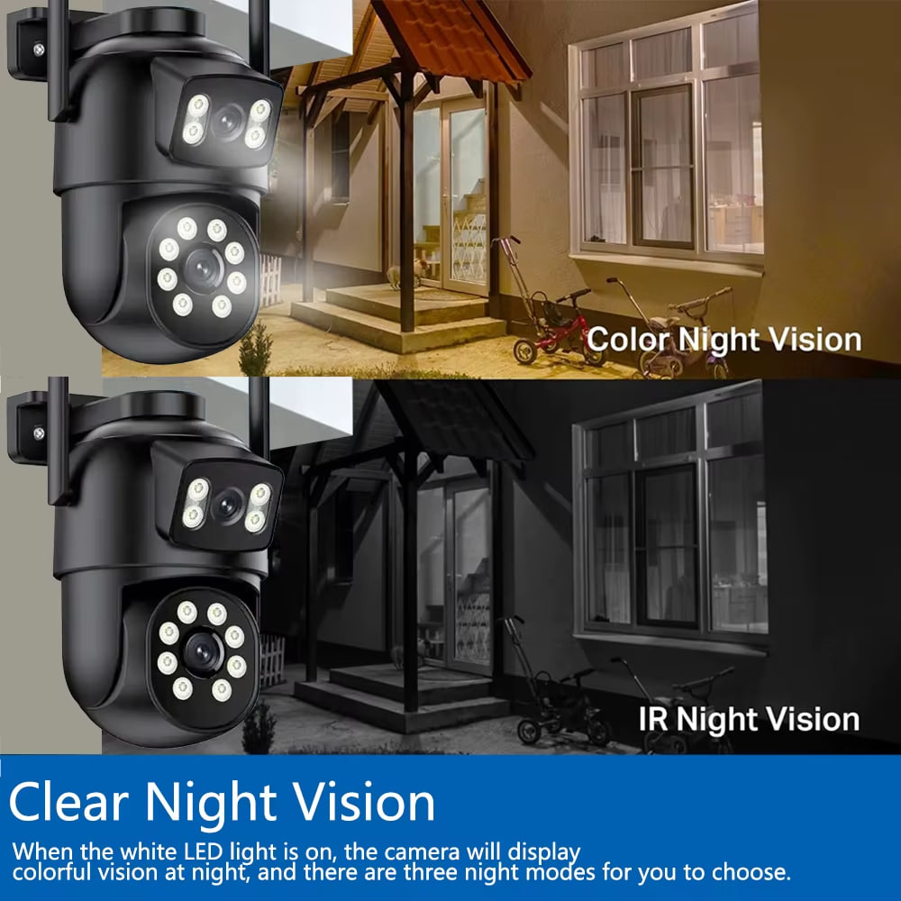 Wi-Fi камера Smart 360 з двома лінзами, нічним баченням і контролем через додаток - мініатюра 5