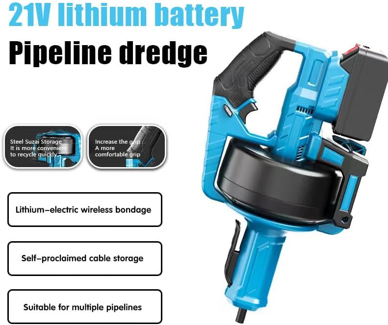 Акумуляторна прочисна машина DOMOTEC 48V для труб і дренажних систем без прив'язки до розетки - мініатюра 2