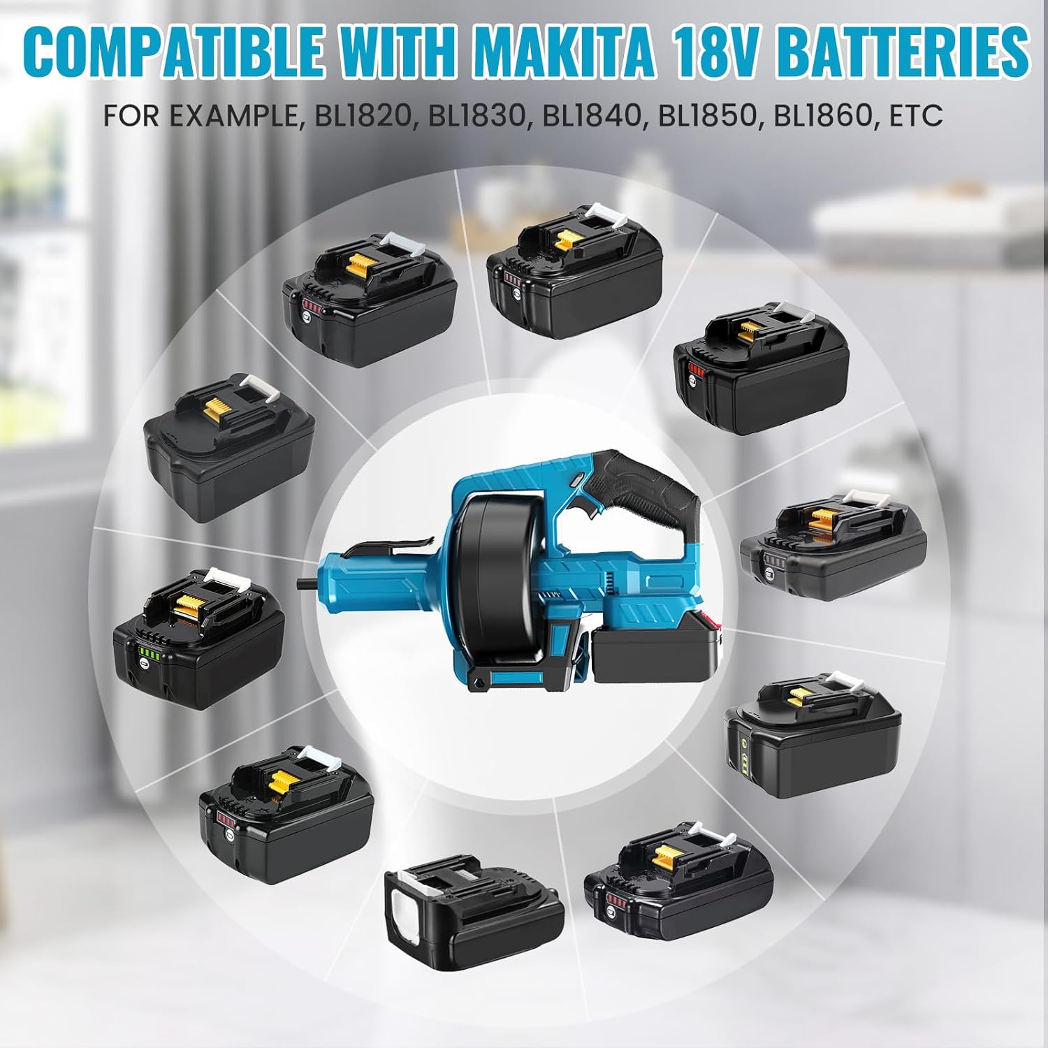 Акумуляторна прочисна машина DOMOTEC 48V для труб і дренажних систем без прив'язки до розетки - мініатюра 3