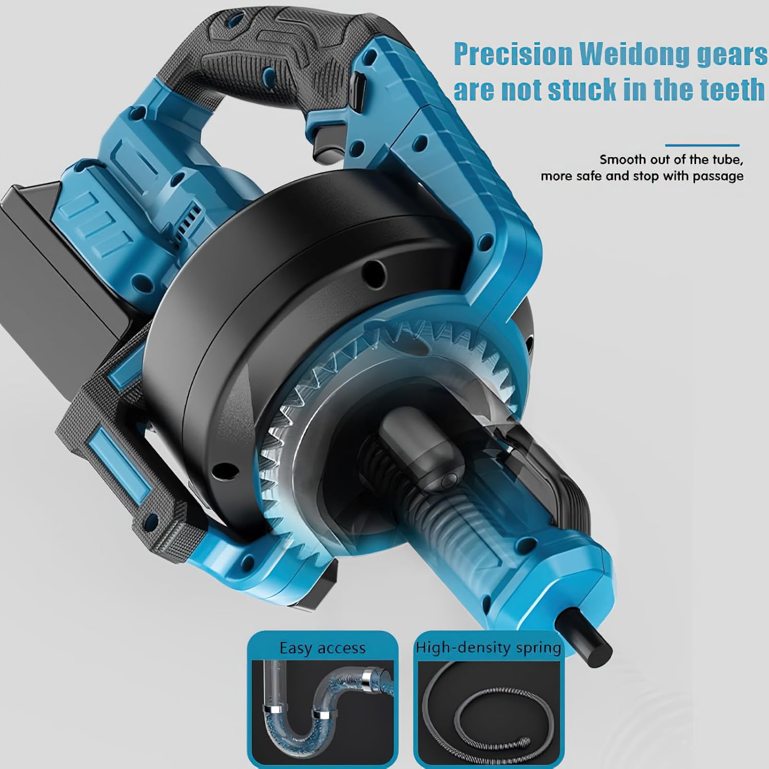 Акумуляторна прочисна машина DOMOTEC 48V для труб і дренажних систем без прив'язки до розетки - мініатюра 7