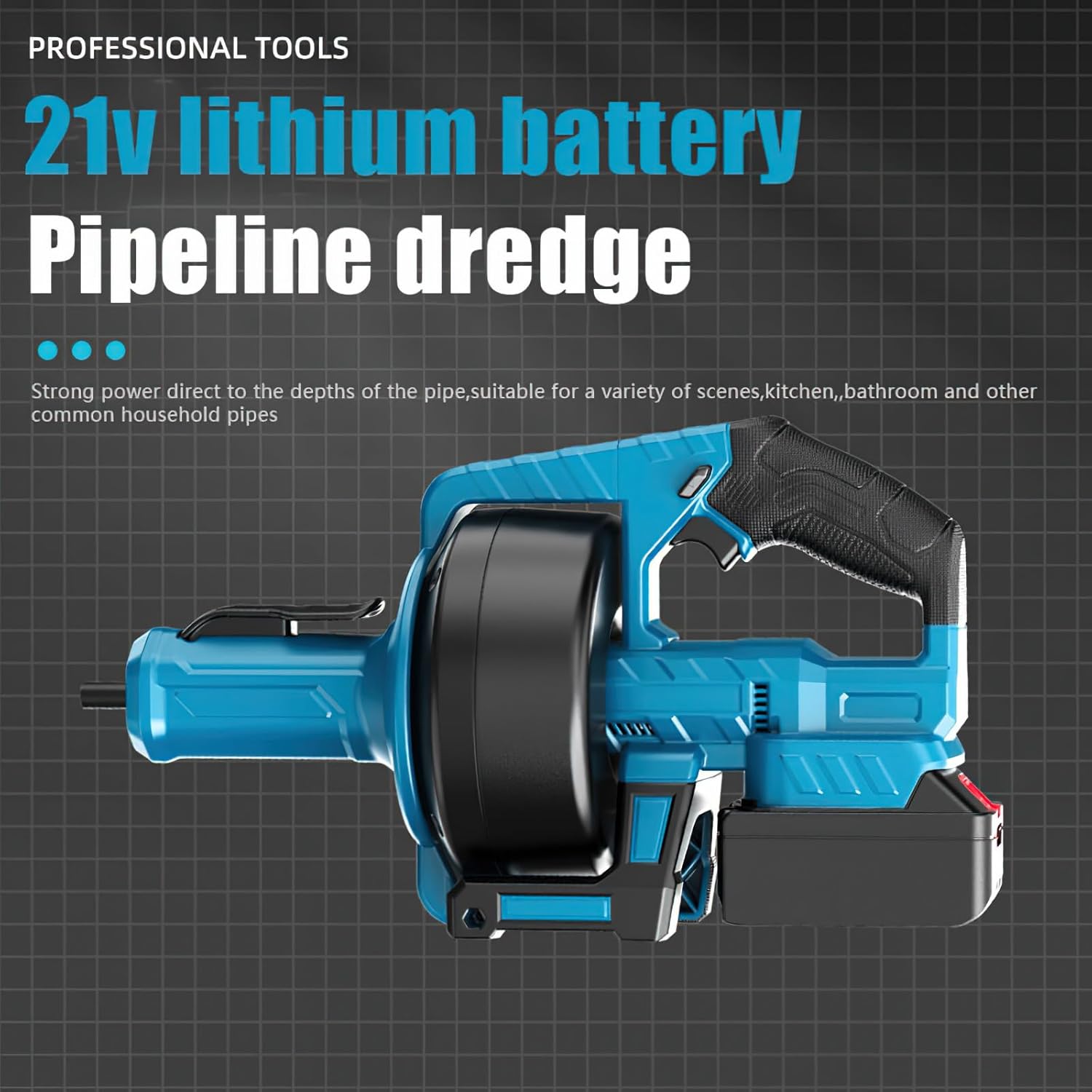 Акумуляторна прочисна машина DOMOTEC 48V для труб і дренажних систем без прив'язки до розетки - мініатюра 8