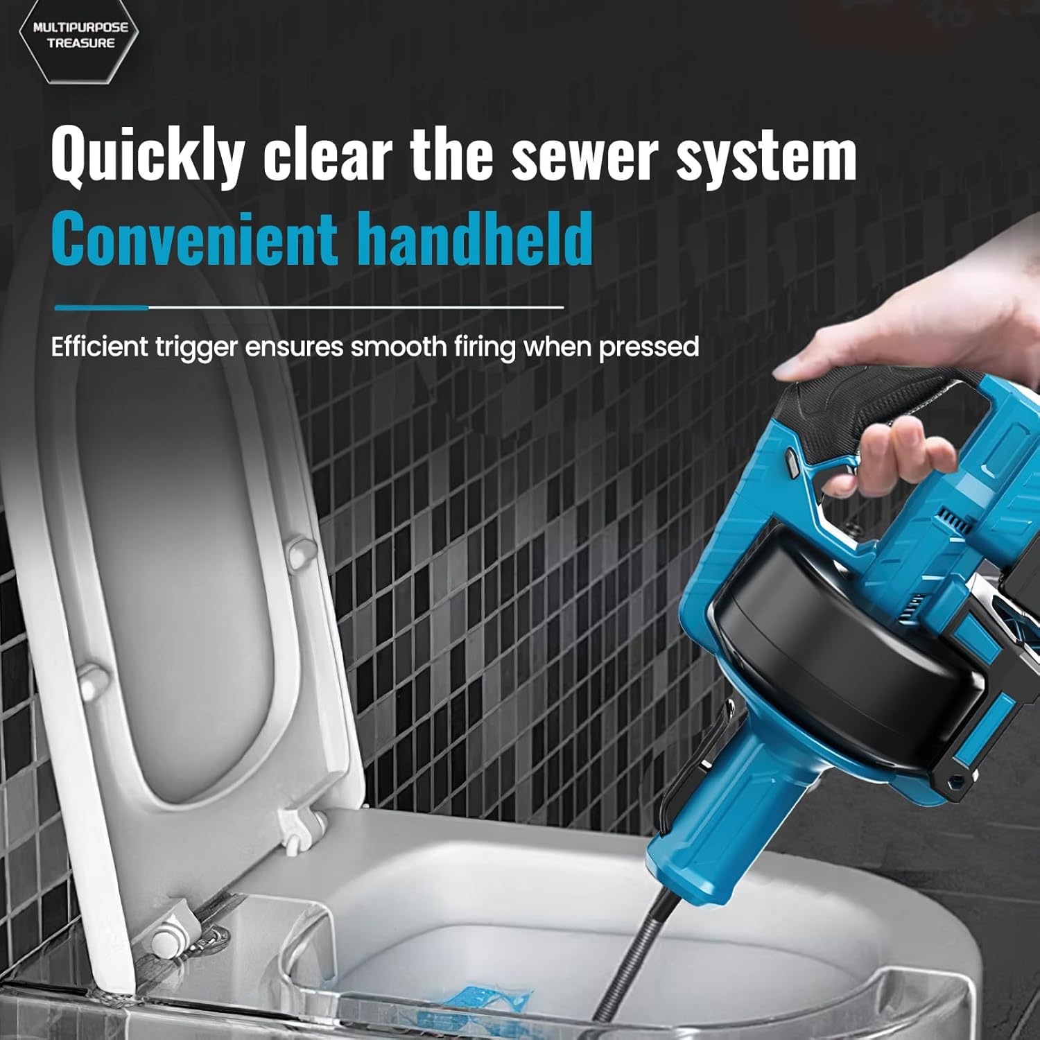 Акумуляторна прочисна машина DOMOTEC 48V для труб і дренажних систем без прив'язки до розетки - мініатюра 9