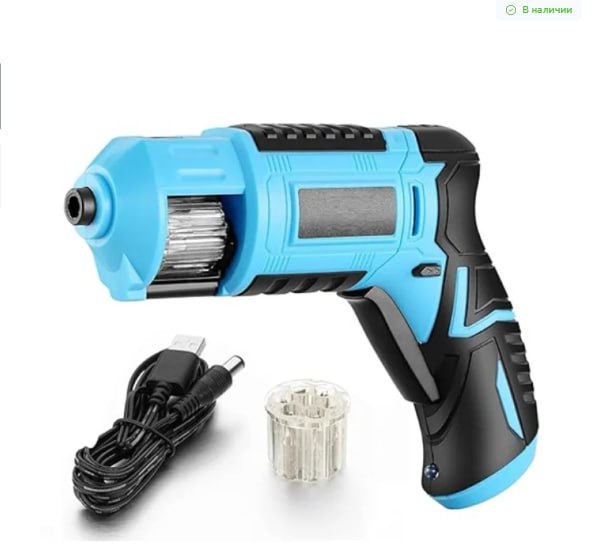 Акумуляторний шуруповерт DOMOTEC 3.6V з барабаном для біт для дрібного ремонту вдома - мініатюра 6