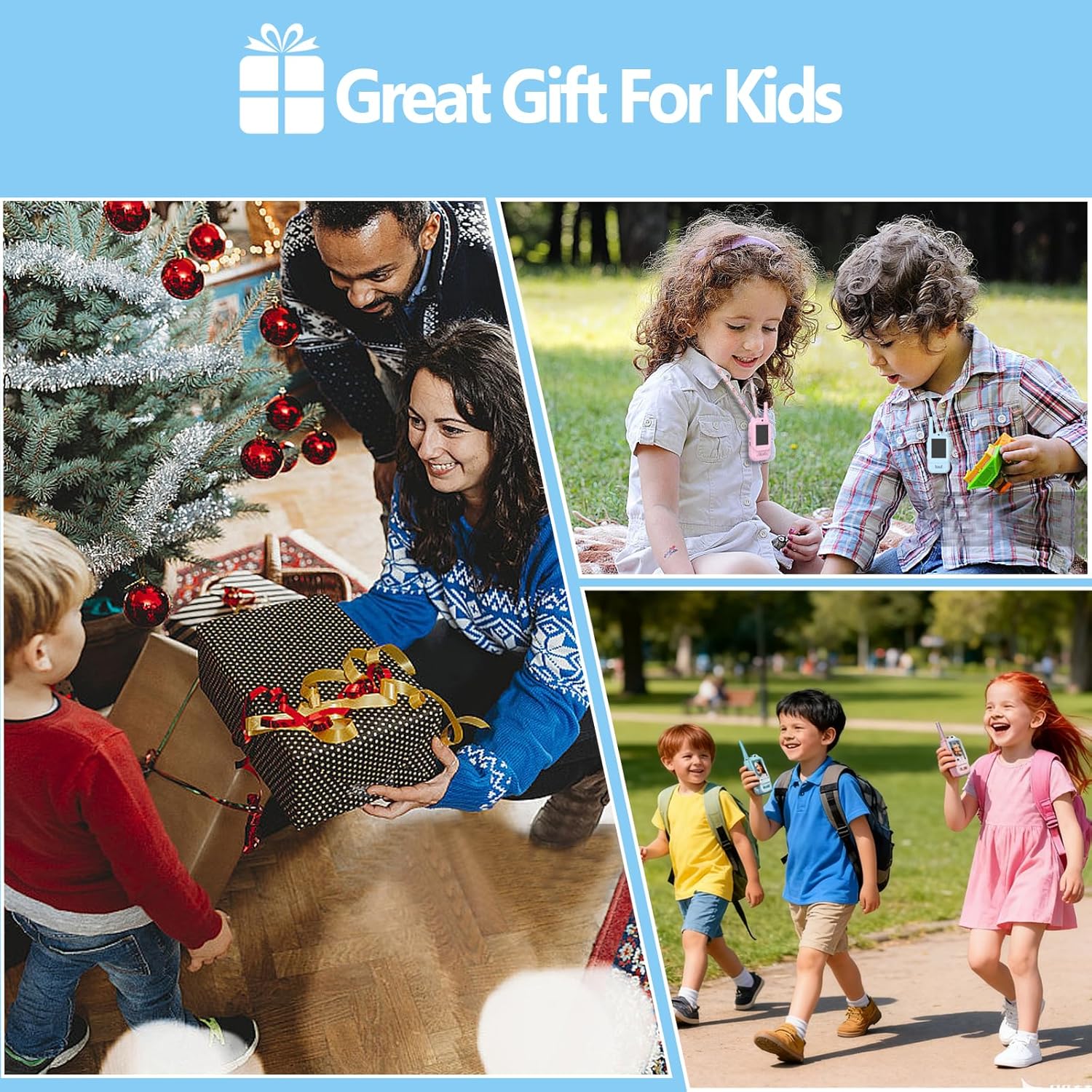 Дитячі відео-рації Walkie Talkie з двостороннім відеозв'язком і Type-C зарядкою - мініатюра 5