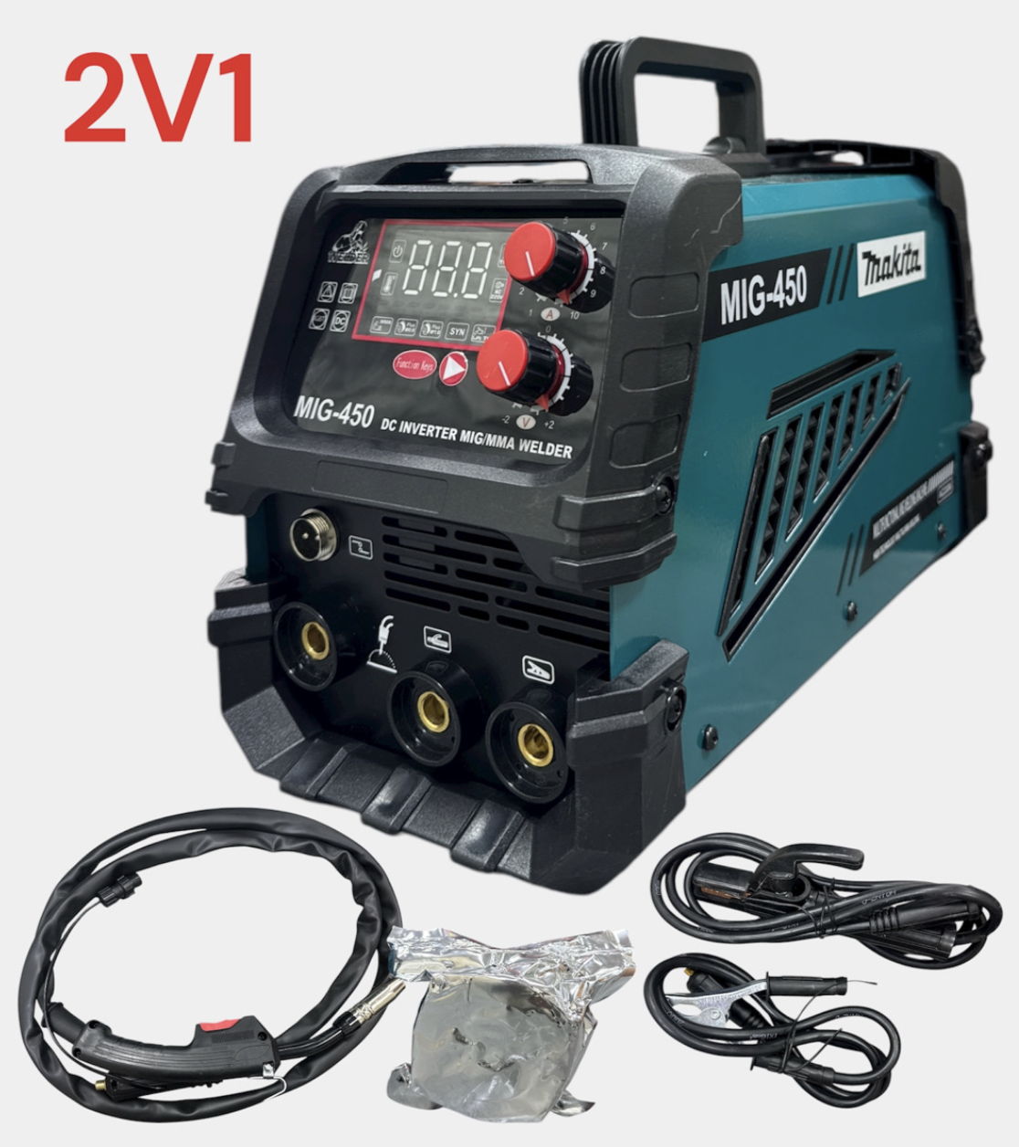 Інверторний зварювальний апарат MIG-450 для MMA, TIG і gasless MIG у домашній майстерні - мініатюра 3