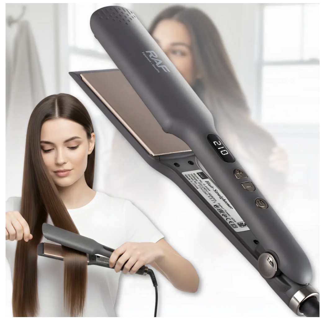 Випрямляч для волосся RAF R.4484 з цифровим контролем температури 40 Вт ∙ Електричний стайлер RAF R.4484 для волосся