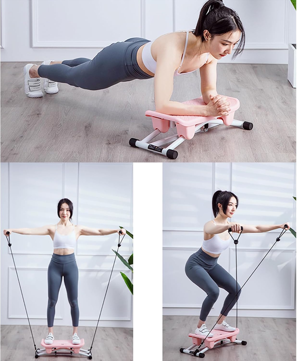 Тренажер TR-21 2 в 1 з еспандерами для ніг, сідниць, тазового дна і рук - мініатюра 6