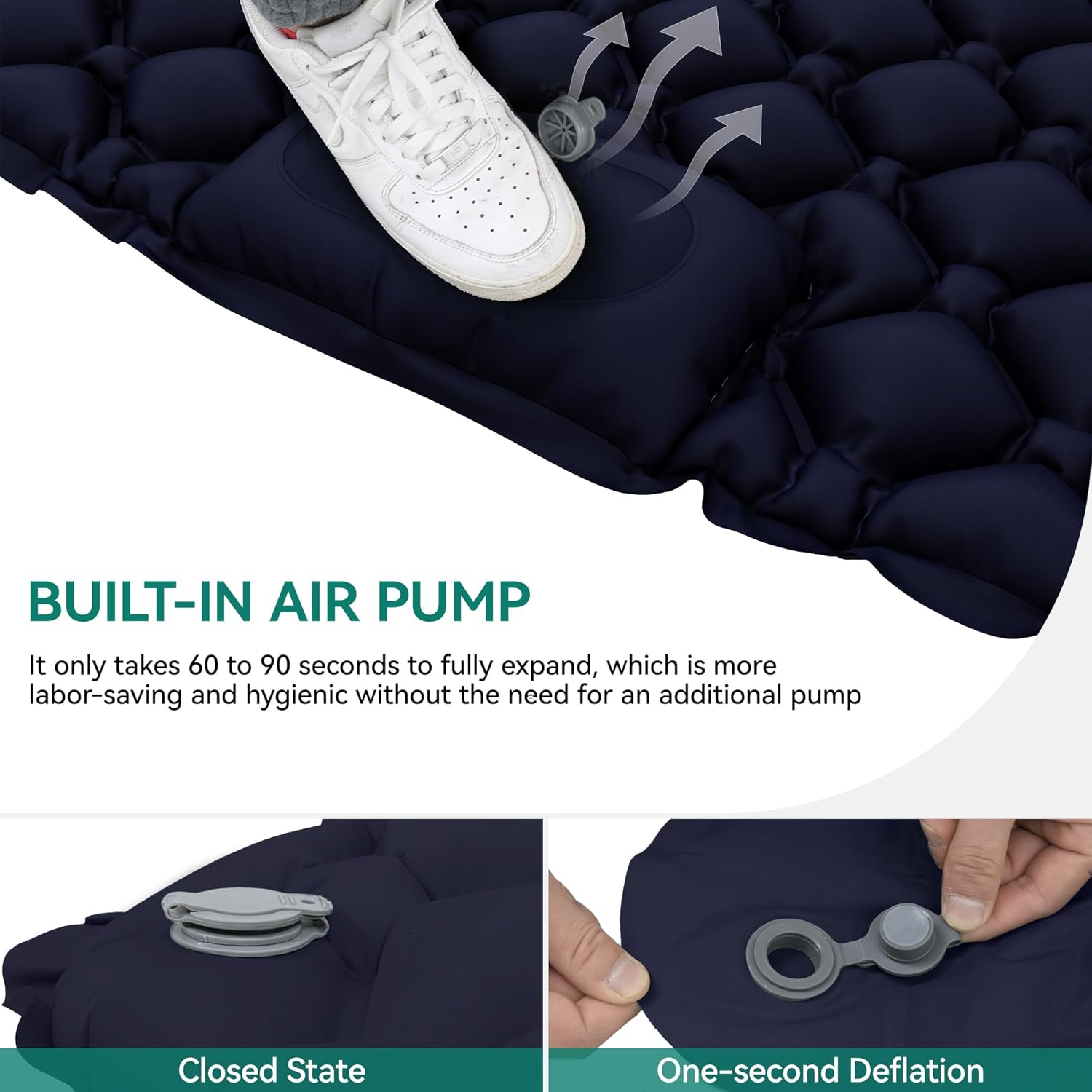 Двомісний туристичний матрац WCG для кемпінгу, подорожей і сну на природі - мініатюра 5