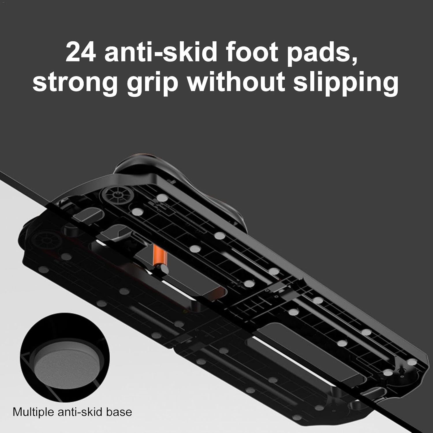 Складний тренажер MM3000 з автоповерненням ролика, таймером і тримачем для смартфона - мініатюра 3