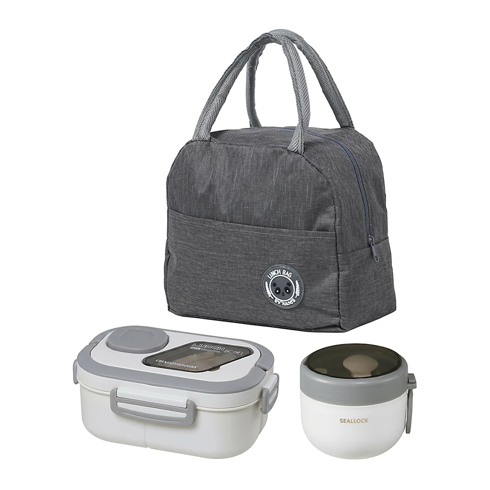 Набір ланч-боксів з супницею і термосумкою для школи, роботи і поїздок - мініатюра 1