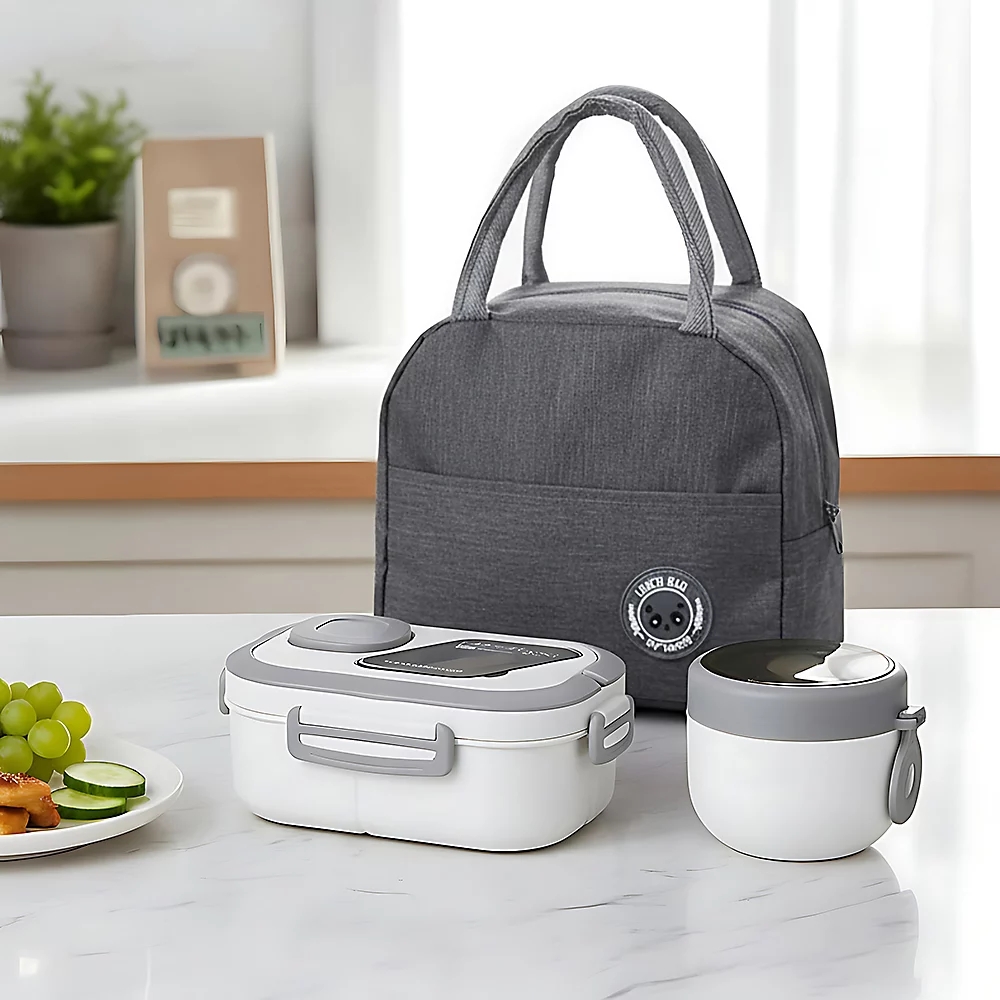 Набір ланч-боксів з супницею і термосумкою для школи, роботи і поїздок - мініатюра 6