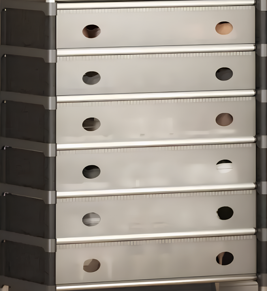 Полиця SKLM-34 на 6 секцій для взуття, сумок і компактного зберігання в домі - мініатюра 2