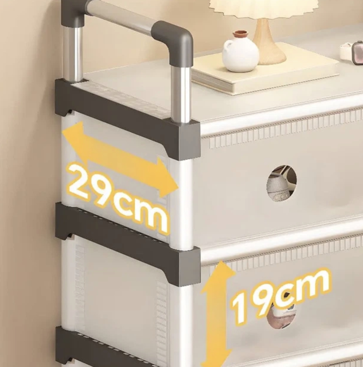 Полиця для взуття SKLM-30 для вертикального зберігання взуття в передпокої та коридорі - мініатюра 3