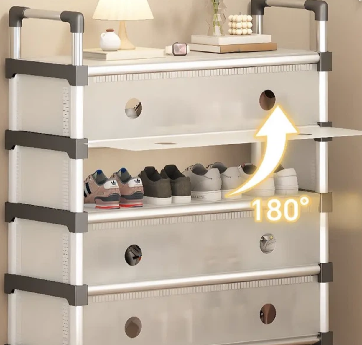 Полиця для взуття SKLM-30 для вертикального зберігання взуття в передпокої та коридорі - мініатюра 4