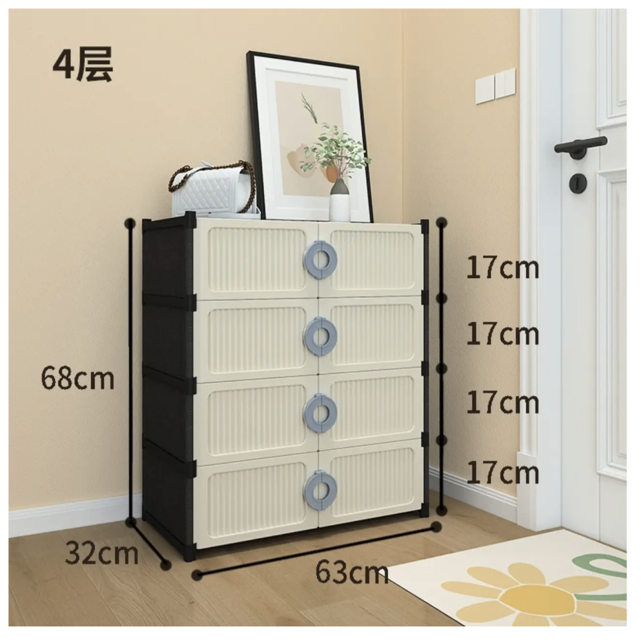 Закритий стелаж XG08 для взуття, сумок і дрібних аксесуарів у передпокої - мініатюра 2