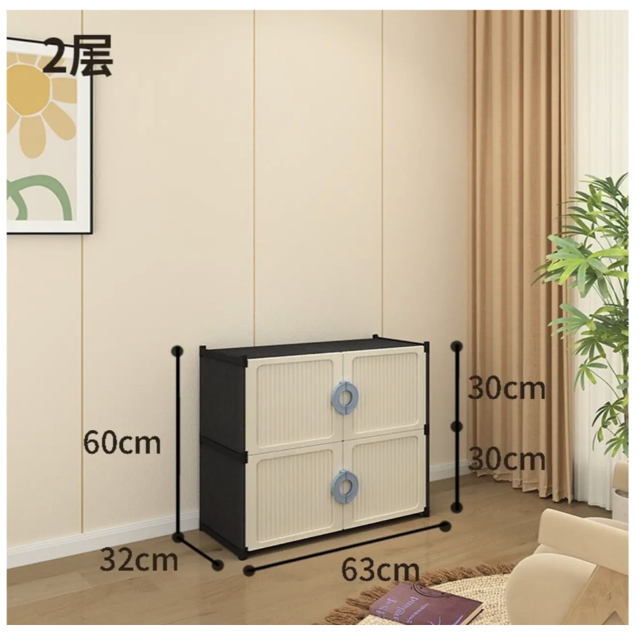 Закритий стелаж SNG04 для взуття і дрібного зберігання в компактному передпокої - мініатюра 2