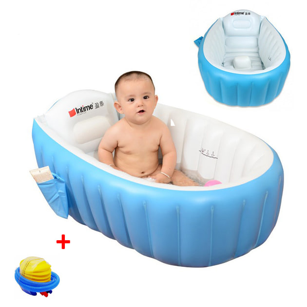 Надувна ванночка дитяча Intime Baby Bath Tub - мініатюра 2