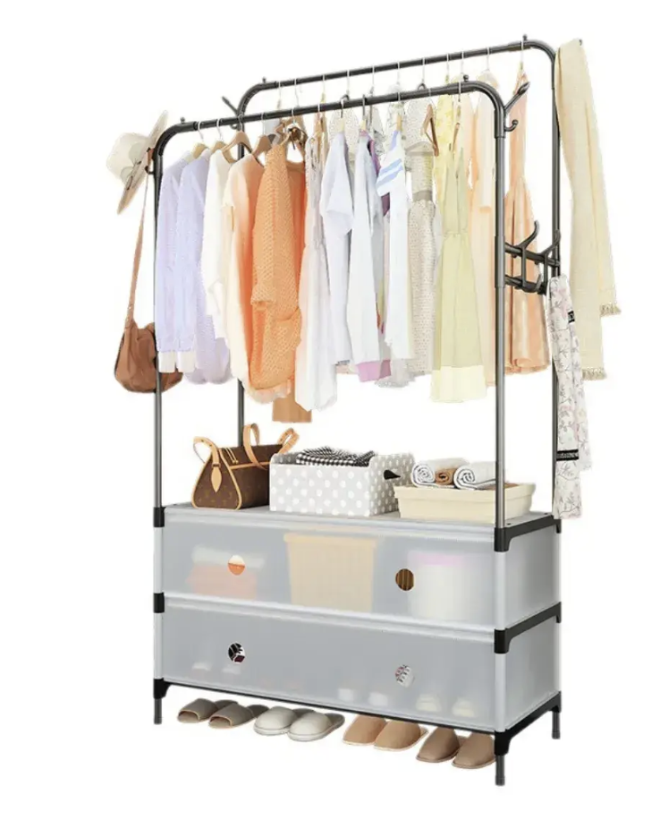 Полиця/шафа для взуття + стійка/вішалка для одягу MJPP83 ∙ Підлоговий органайзер MJPP83 для дому