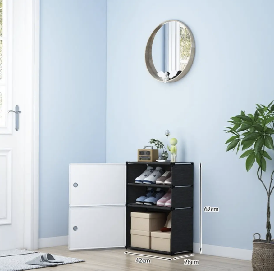 Закритий стелаж BXG-02 для взуття і аксесуарів у передпокої та гардеробній - мініатюра 2