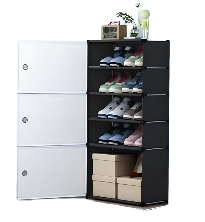 Полиця/шафа для взуття BXG-03 для зберігання ∙ Закритий стелаж BXG-03 для компактного зберігання взуття