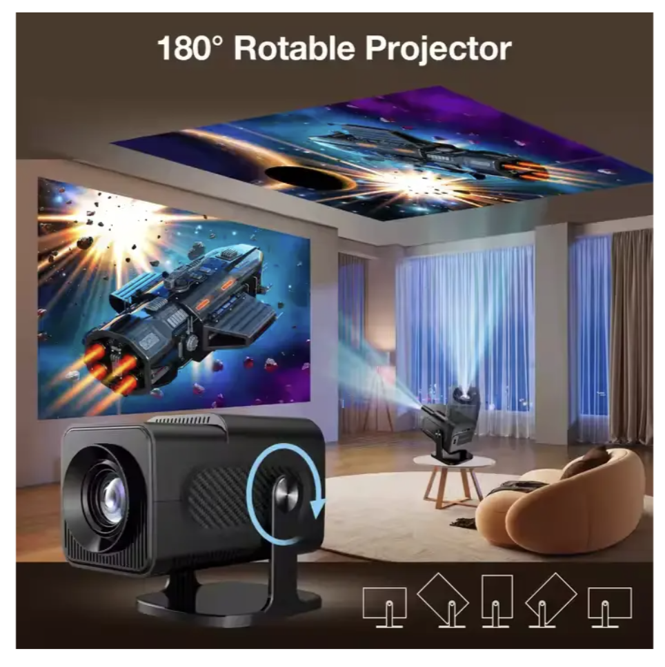 Смарт-проектор HY320 Max з 2 джойстиками і Android 13 - мініатюра 5