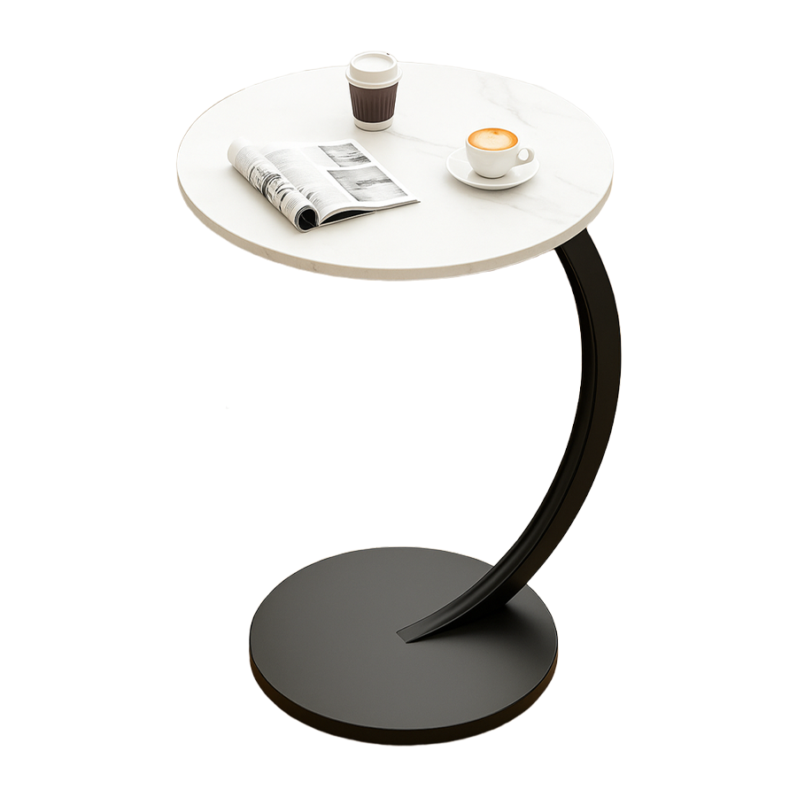 Приставний журнальний / кавовий столик C-подібної форми 64224 ∙ Журнальний столик 64224 С-подібної форми для дивана і ліжка