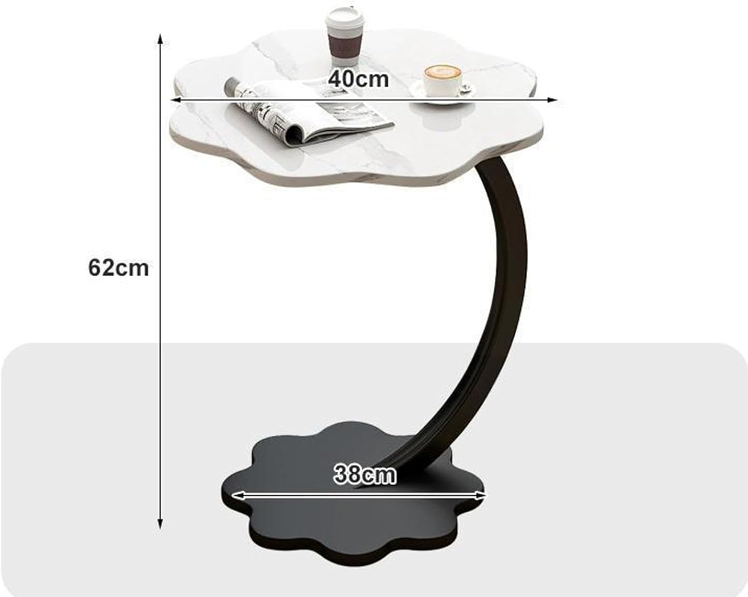 Столик Цветок 64228 для дивана, ліжка і компактного сучасного інтер'єру - мініатюра 2