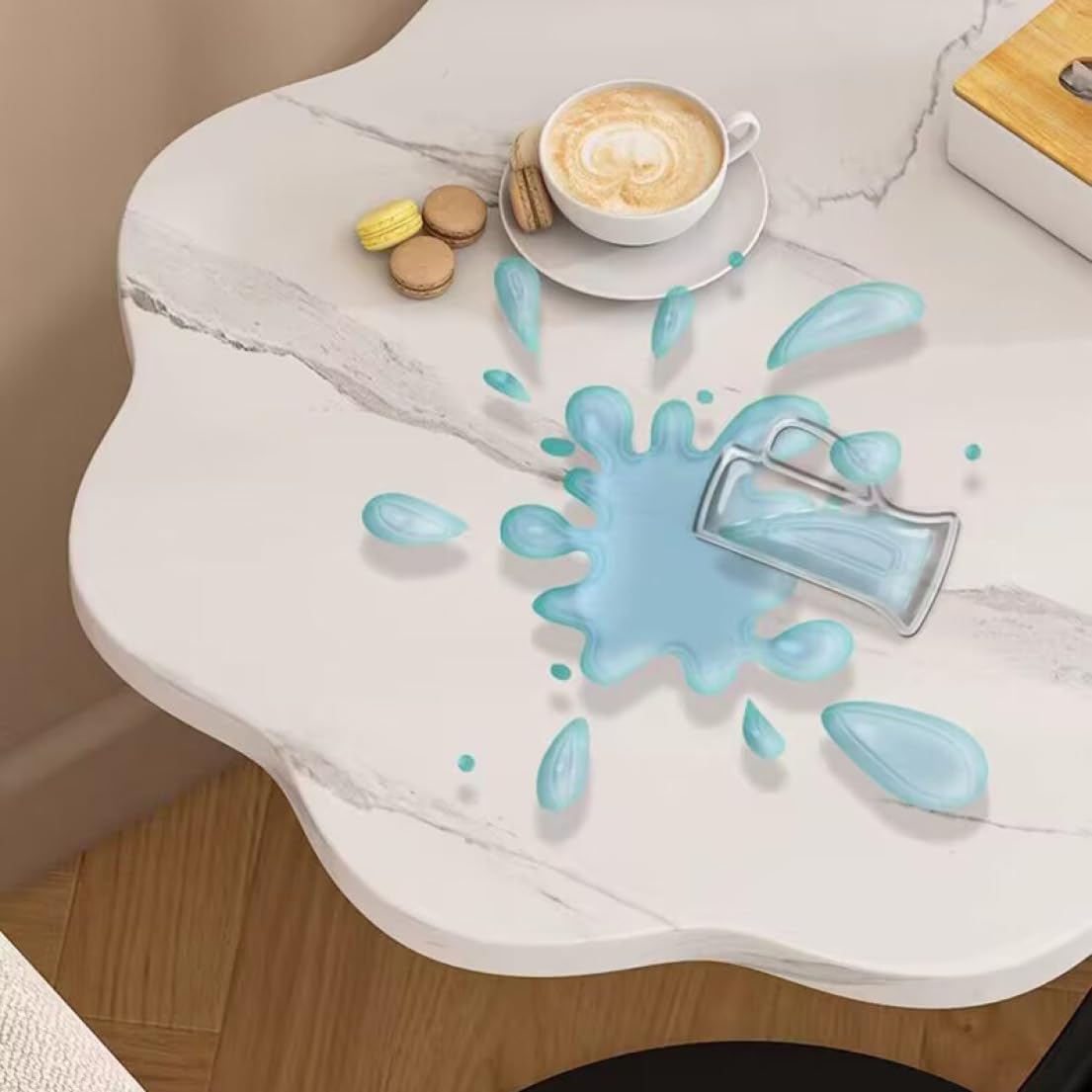 Столик Лепесток 64230 з двома рівнями для дивана, ліжка і стильного дрібного зберігання - мініатюра 2